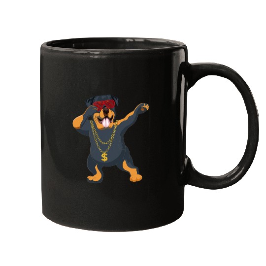 Dabbings Rottweiler Dog Breeder Animal Lover Veterinarian Mugs