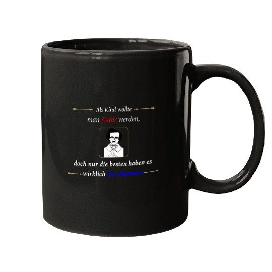 Blogger Writer Edgar Allan Poe Author Gift Idea Mugs