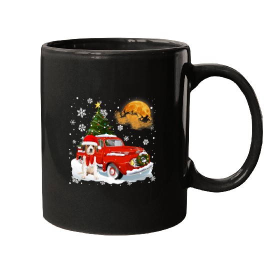 Kooikerhondje vintages Wagon Red Truck Christmas Tree Pajamas79 Mugs