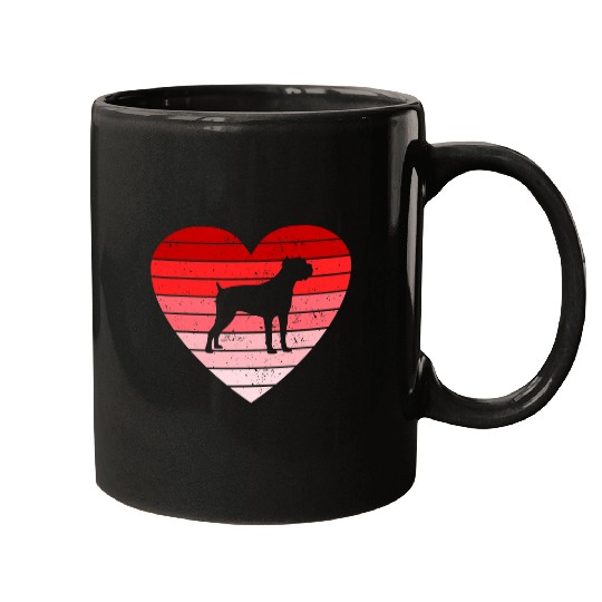 Discover Retro style Valentines day Cane Corso Lover Gift Mugs