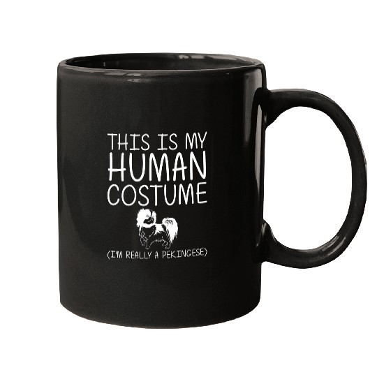 Pekingese Easy Halloween Human Costume Pelchie Dog DIY Gift Mugs