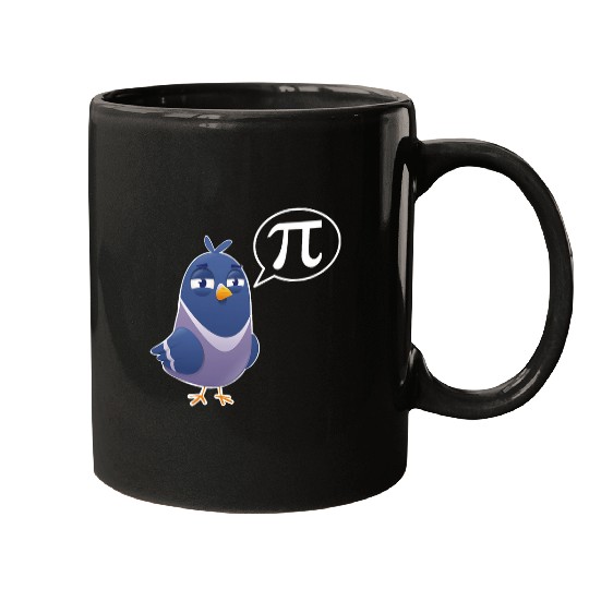 pigeon says Pi 3 14 Pi Day Math 2Science Bird Watching Mugs