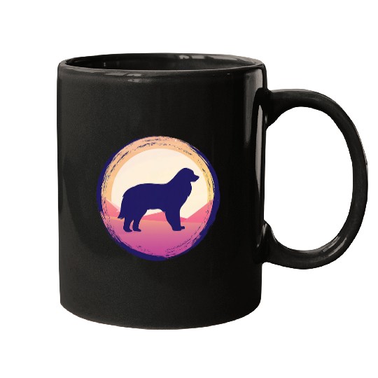Pyrenean Mountain Dog Retro 37 Mugs