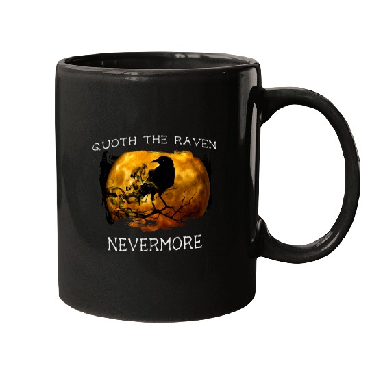 Quoth the Raven Nevermore Halloween 2Spooky Mugs