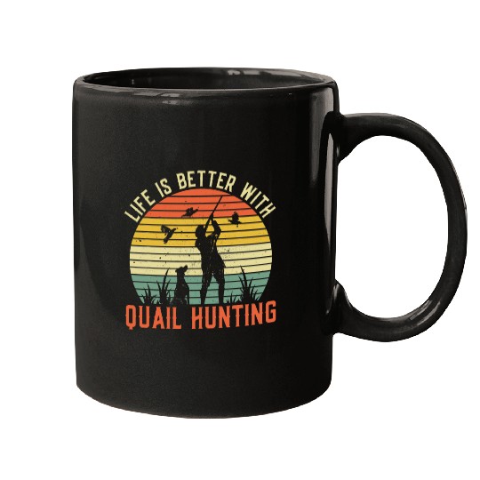 vintages Small Bird Game Hunting And Quail Hunter Mugs