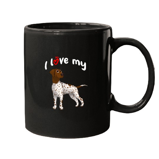 I Love My German Shorthaired Pointer Dog Mugs