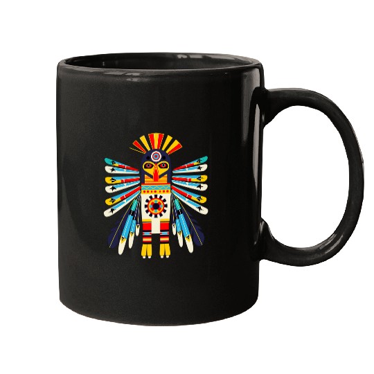Mythical Thunderbird in Pacific Northwest Coastal Art Style Mugs
