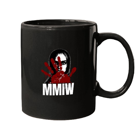 MMIW Awareness Stolen Sisters Red Hand Indigenous Woman Art Mugs