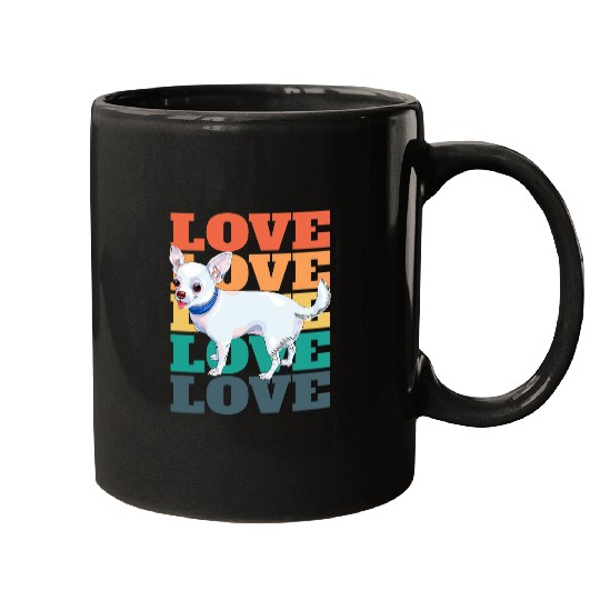 Funny Chihuahua Owner Cute Retro 2 Mugs