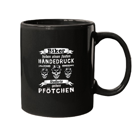 Discover Mens Motorcyclists Biker Have Fixed Handshake Motorcycle Biker Mugs