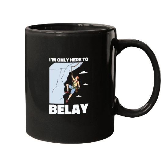Rock Climbing Belay Mountain Bouldering Mountaineer Climber Mugs