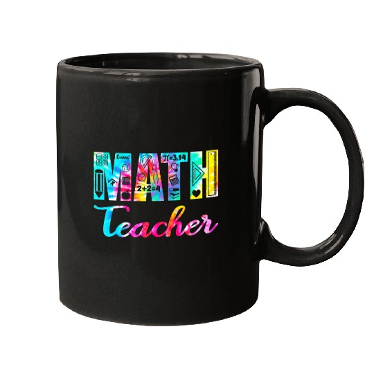 Tie Dye Math Teacher Mathematics Teacher Life Funny Math Mugs