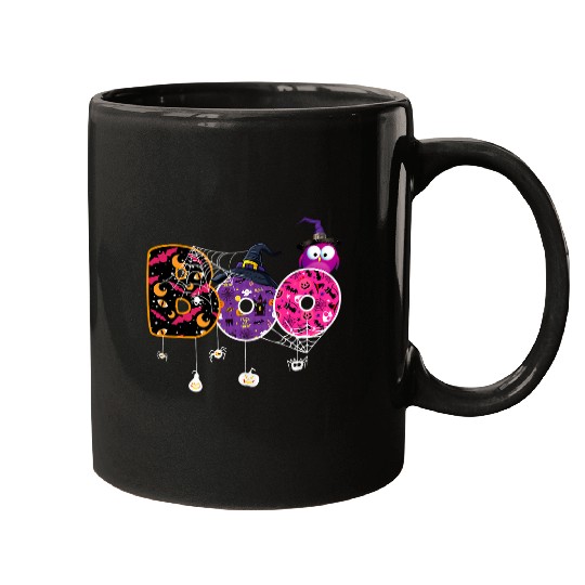 Pink Boo Spider Witch Hat Cute Scary Halloween Girls Women 24 Mugs