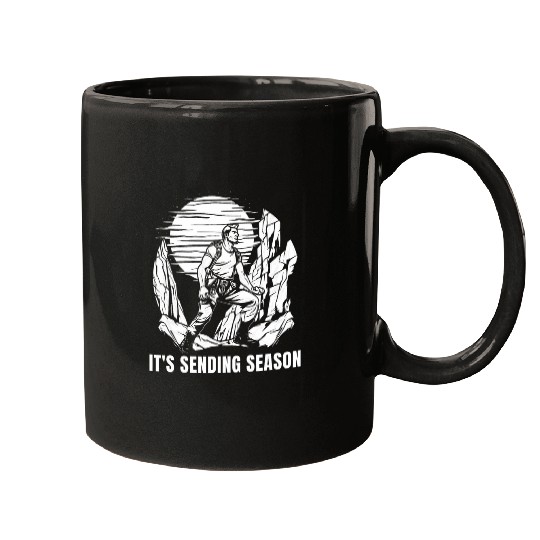 Rock Climbing Mountain Bouldering Mountaineer Climb Climber Mugs