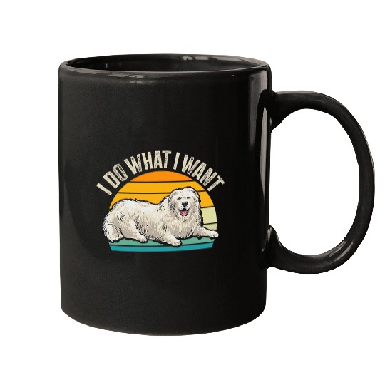 Retro vintages Great Pyrenees Dog Mugs