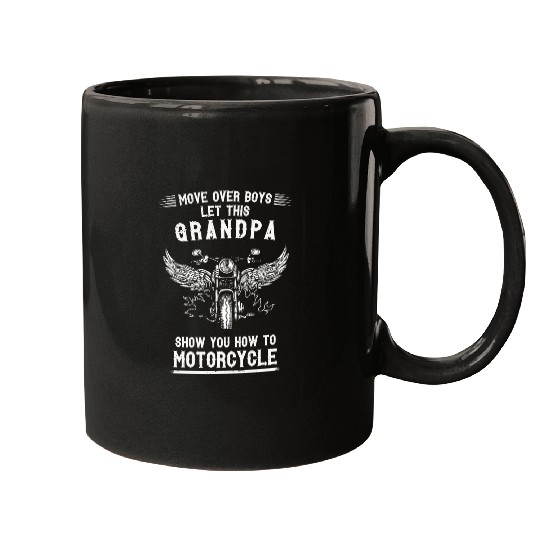 Discover Mens Move over boys let this grandpa motorcycle Bike Mugs