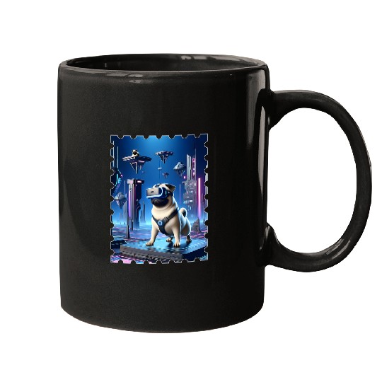 SciFi Gaming Adventure Awaits VR Pug Mugs