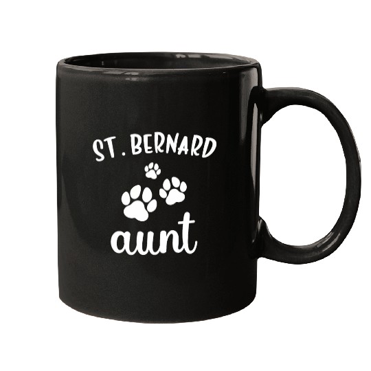 Saint Bernard Aunt Cute Dog St Mugs