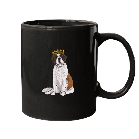 Saint Bernard Dog Crown St  Bernard Mugs