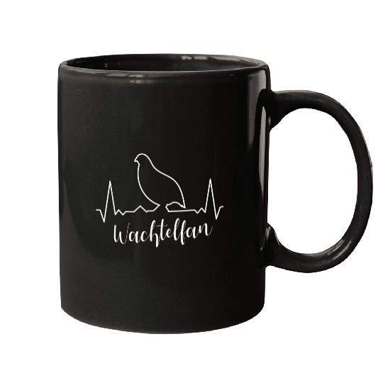 Quail Bird Heartbeat Bird Lovers Mugs