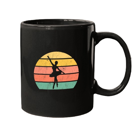 Retro Ballet vintages Ballerina Dance Mugs
