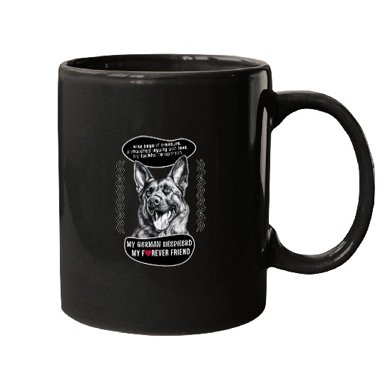 German Shepherd 3 Mugs