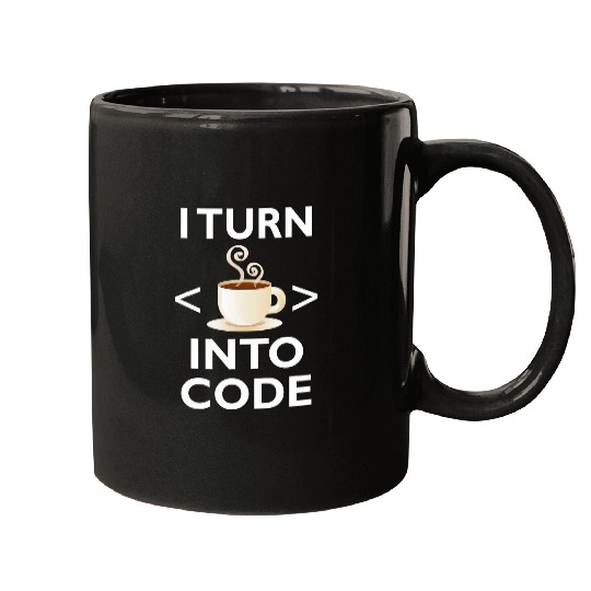 I Turn Coffee Into Code Programmer 1 Mugs
