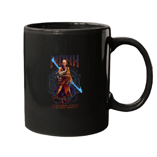 Monk The Storm Player Character Role Playing Game Funny RPG Mugs