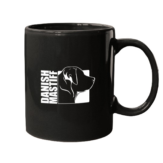 Proud Danish Mastiff profile dog mom funny dog Mugs