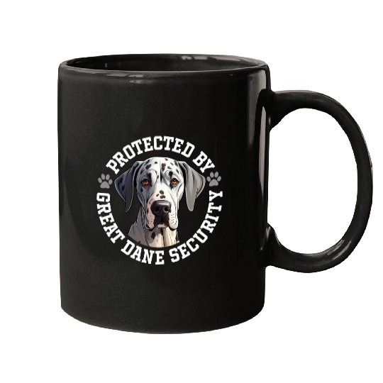 Protected by Great Dane Security Mugs