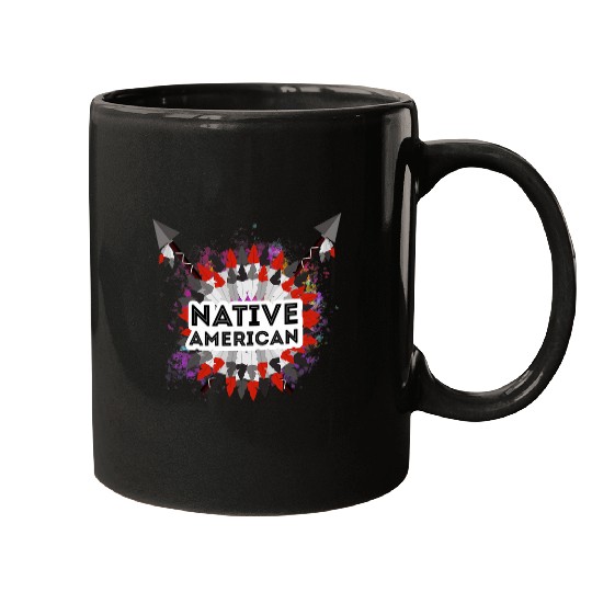 Native American Feather Indian Chief Tribes Pride Mugs