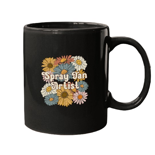 Spray Tan Artist Flowers Spray Tan Artists Mugs