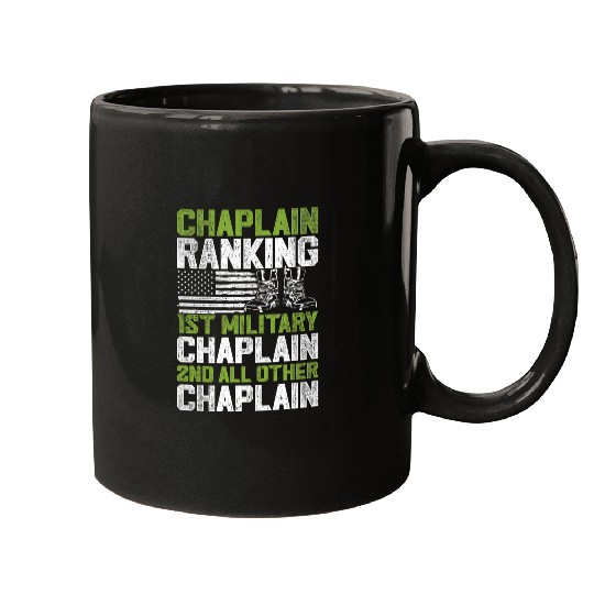 Military Chaplain US Flag Mugs