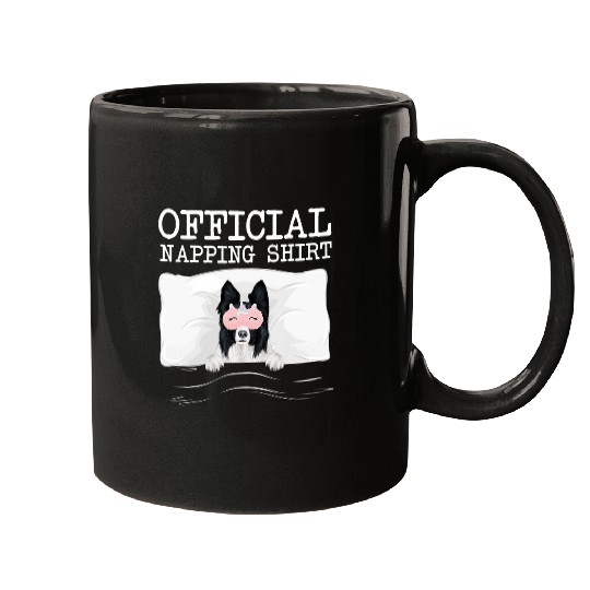Official Napping Sleeping Border Collie Mugs