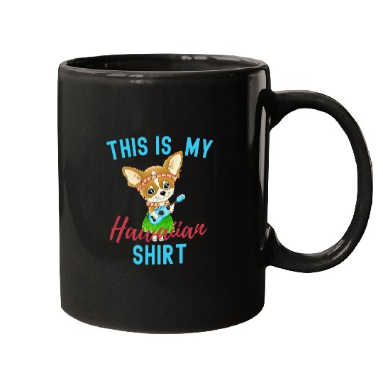 Hawaiian Halloween Chihuahua This Is My Hawaiian Mugs