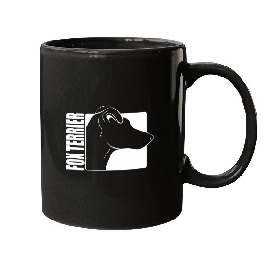 Proud Smooth Fox Terrier profile dog mom dog funny dog Mugs