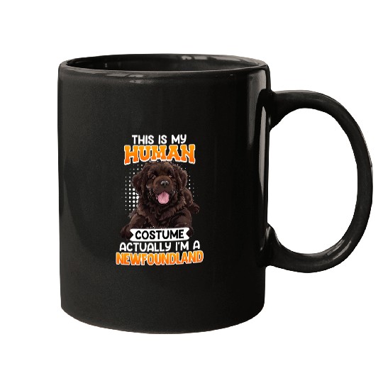 Newfoundland THIS IS MY HUMAN COSTUME Funny Newfie Mugs