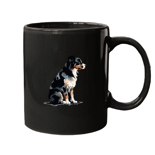Pawsome Pals Australian Shepherd Silhouette Mugs