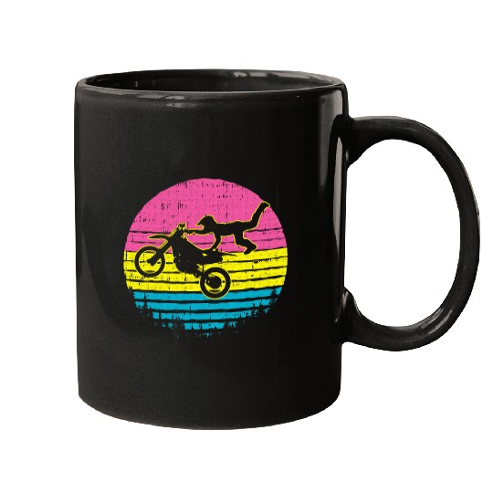 Motocross Pansexual Pride Motorcycle Dirt Bike LGBTQ Biker Mugs