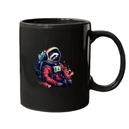 Sloth Astronaut A Space Journey in Slow Motion Mugs