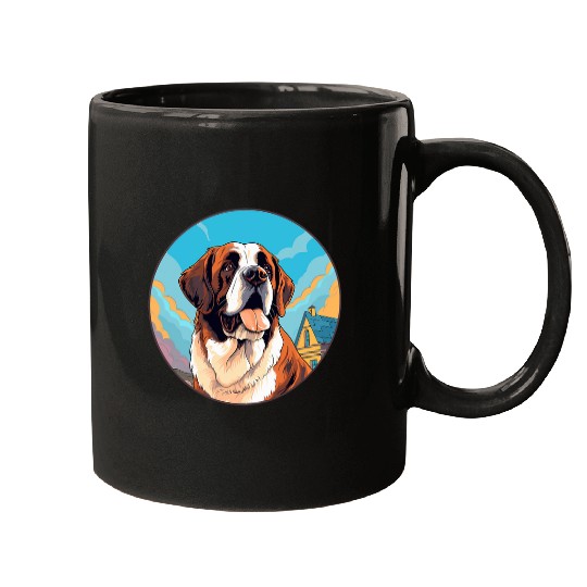 Saint Bernard Dog Breed Mugs