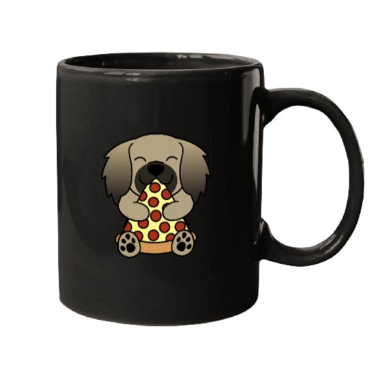 Pizza Pekingese Dog Mugs