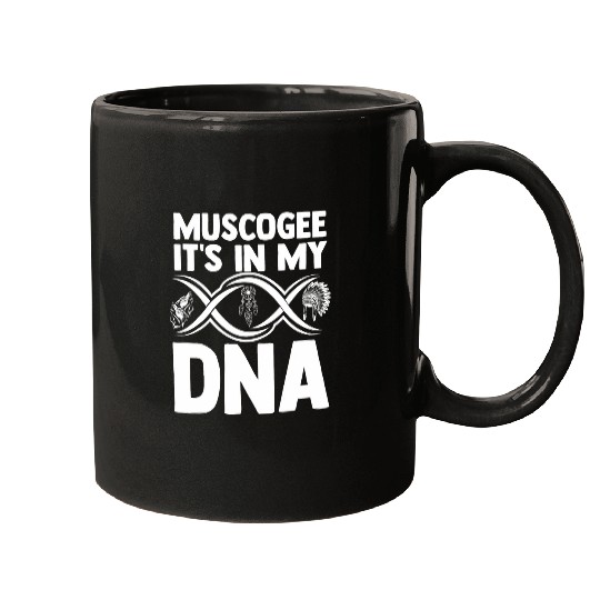 Muscogee DNA Native American Indian Indigenous Headdress Mugs