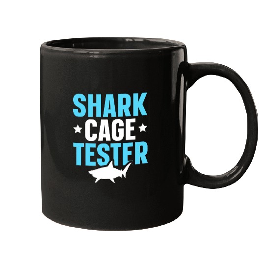 Shark Cage Tester Amputee One Leg Prosthetic User 7 Mugs