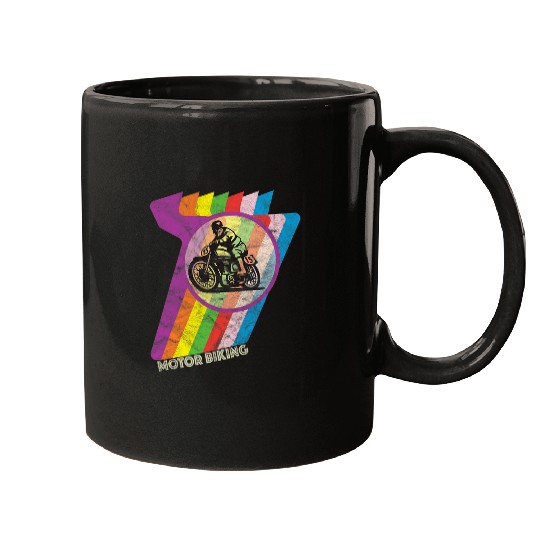 Motorbiking 2Retro vintages Motorcycle Rider 2Cafe Racer Mugs