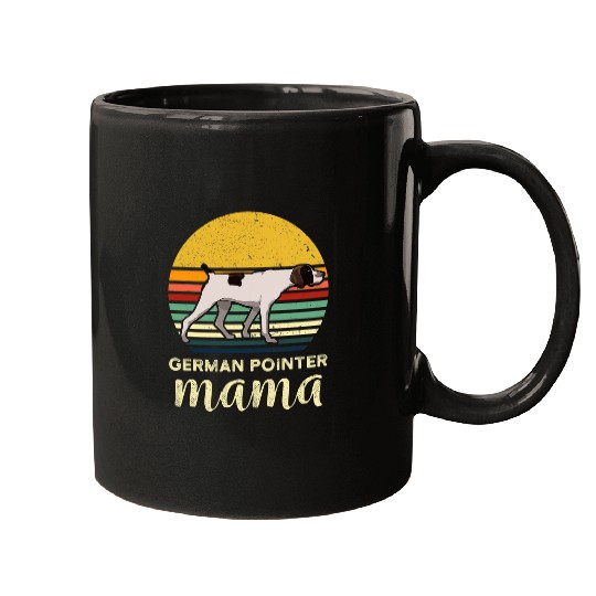 Retro German Shorthair Pointer Mama Gift Dog Mom Pet Owner Mugs