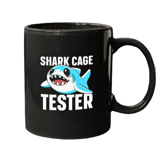 Shark Cage Tester Amputee One Leg Prosthetic User 10 Mugs