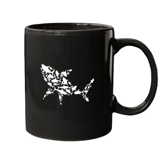 Shark Silhouette Sharks Lover Marine Biologist Mugs