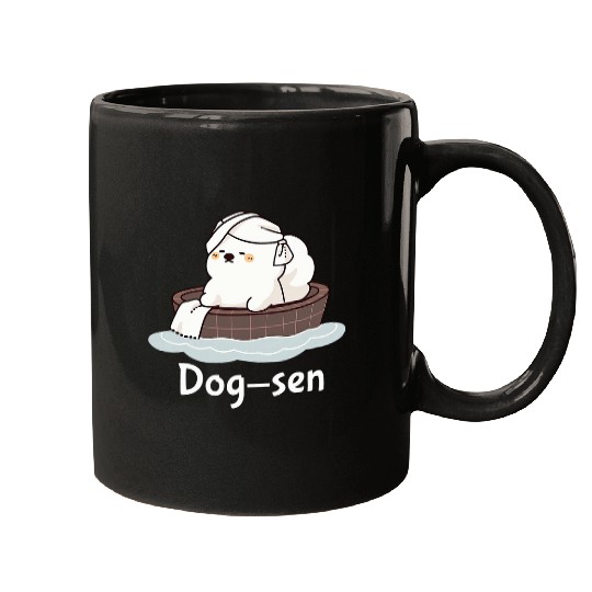 Samoyed Dogsen Funny Dog Hot Spring Mugs