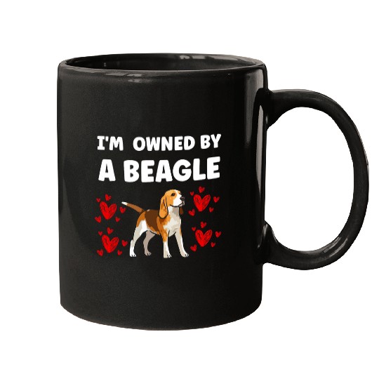 I am owned by a beagle Mugs